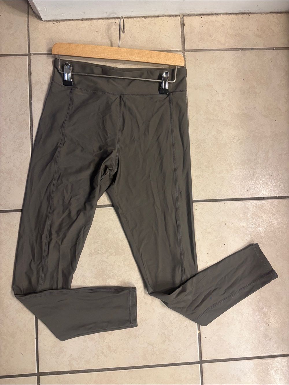 Divided Olive Green High-Waist Leggings
